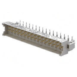 Conector DIN 41612 Soclu Tip F Tată 32 PIN THT Aurit | Electronic-mag.ro | Componente Electronice