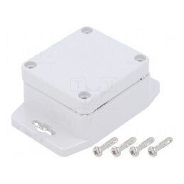 Carcasă universală 58mm x 64mm x 35mm cu lame de fixare | Electronic-mag.ro | Componente Electronice