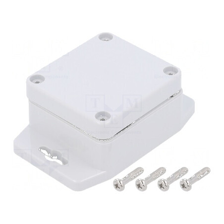 Carcasă universală 58mm x 64mm x 35mm cu lame de fixare | Electronic-mag.ro | Componente Electronice