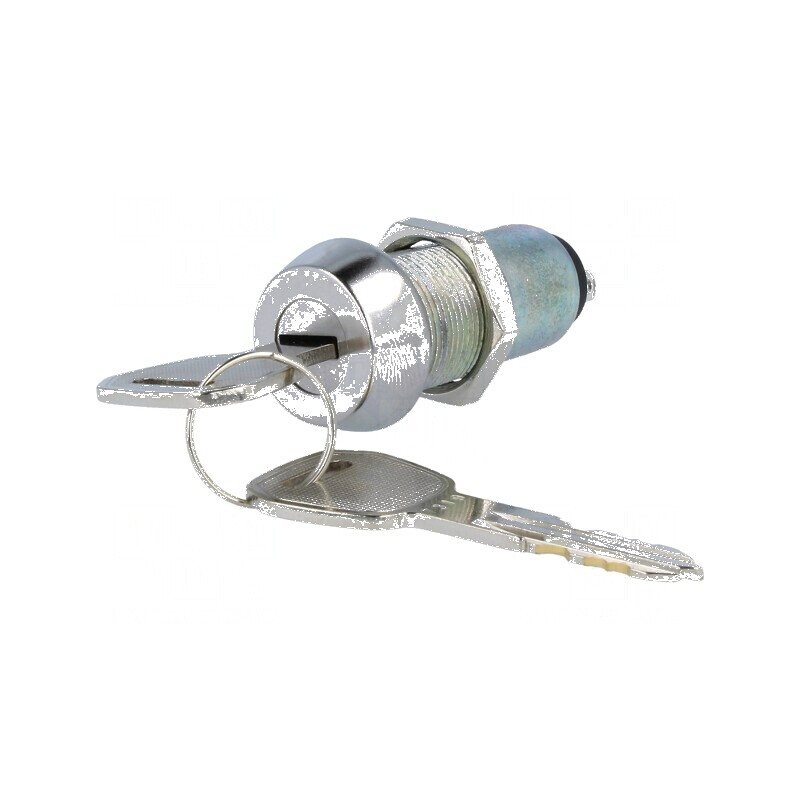 Comutator întrerupător cu cheie Poz.i stab 2 pini SPST 90° | Electronic-mag.ro | Componente Electronice