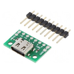 Adaptor USB C 2.0 20,32x13,97mm Soclu | Electronic-mag.ro | Componente Electronice