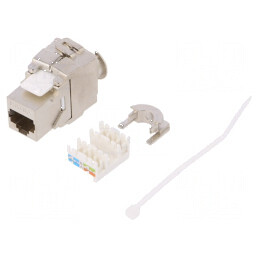 Conector RJ45 Keystone Cat 6a Ecranat 8p8c | Electronic-mag.ro | Componente Electronice