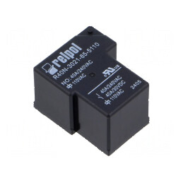 Releu electromagnetic SPST-NO 110VAC 40A R40N PCB | Electronic-mag.ro | Componente Electronice