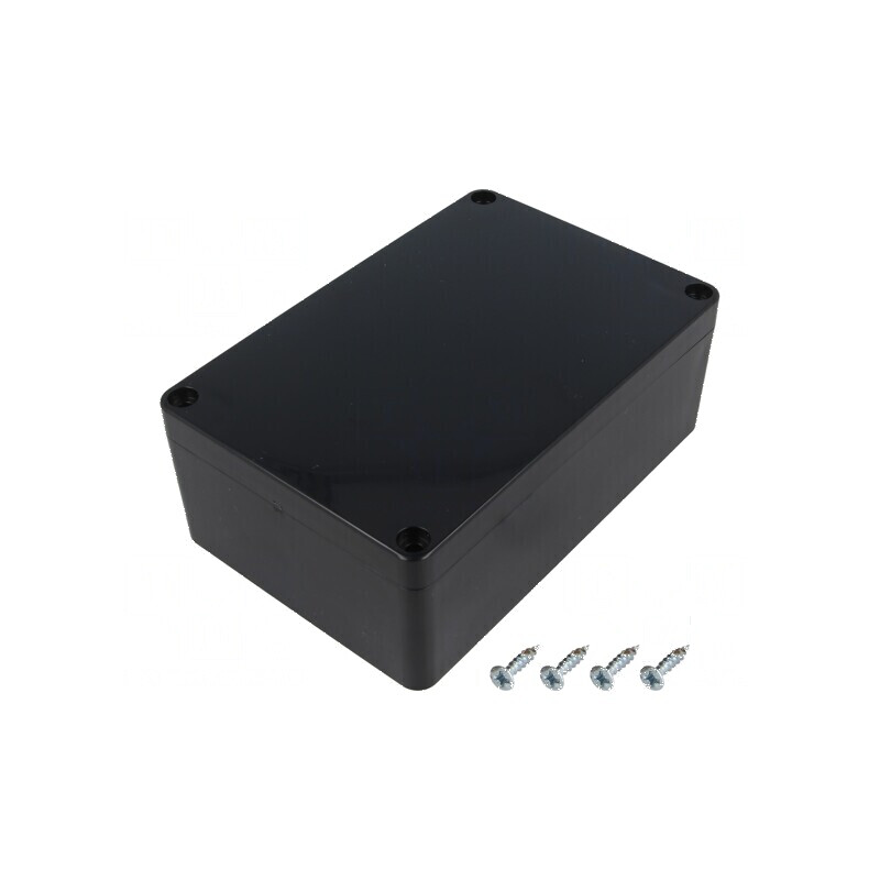 Carcasă universală ABS neagră IP65 90mm x 135mm x 50mm | Electronic-mag.ro | Componente Electronice
