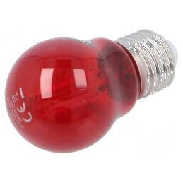 Lampă LED E27 roșie 4,5W 470lm 230VAC 270° | Electronic-mag.ro | Componente Electronice