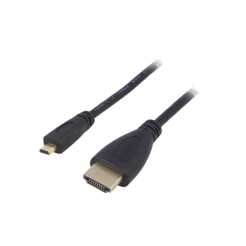 Cablu HDMI 1.4 cu mufă micro HDMI, 1.5m, negru | Electronic-mag.ro | Componente Electronice Cablu HDMI 1.4 cu mufă micro HDMI, 1.5m, negru | Electronic-mag.ro | Componente Electronice