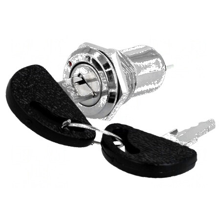 Comutator întrerupător cu cheie Poz.i stab 2 Pini SPST 60° | Electronic-mag.ro | Componente Electronice