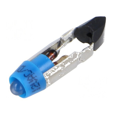 Lampă LED Albastră T5.5K 12VDC 12VAC 3mm Plastic 20÷60°C | Electronic-mag.ro | Componente Electronice