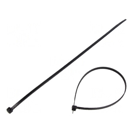 Colier de strângere poliamidă neagră 275mm x 4,35mm | Electronic-mag.ro | Componente Electronice