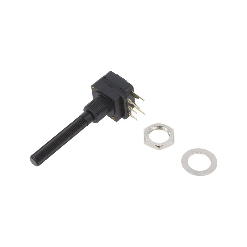 Potenţiometru axial 25kΩ 200mW THT 6mm plastic mono cărbune | Electronic-mag.ro | Componente Electronice Potenţiometru axial 25kΩ 200mW THT 6mm plastic mono cărbune | Electronic-mag.ro | Componente Electronice