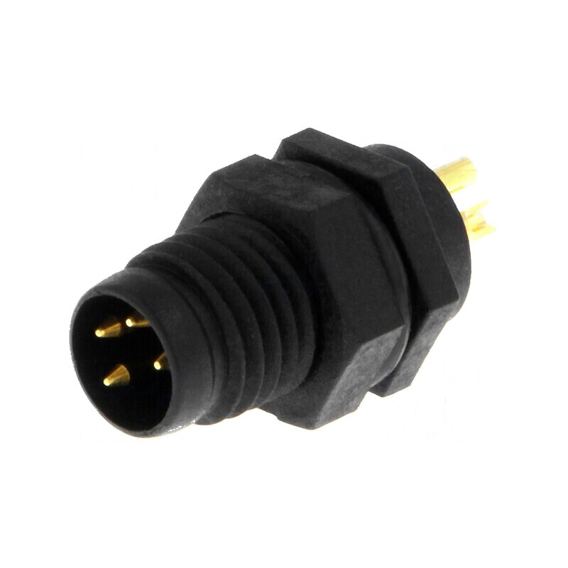 Conector M8 tată 4 pini pentru montare pe panou soclu 3A IP67 30V | Electronic-mag.ro | Componente Electronice Conector M8 tată 4 pini pentru montare pe panou soclu 3A IP67 30V | Electronic-mag.ro | Componente Electronice