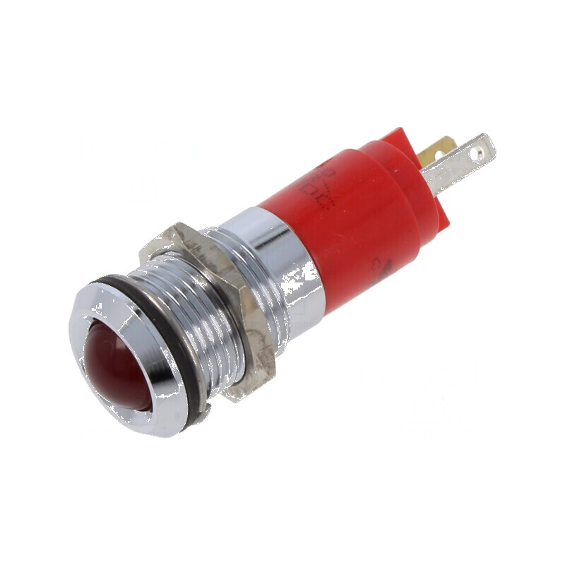 Lampă de control LED roșie cu clipire 3,5÷13VDC Ø14mm | Electronic-mag.ro | Componente Electronice