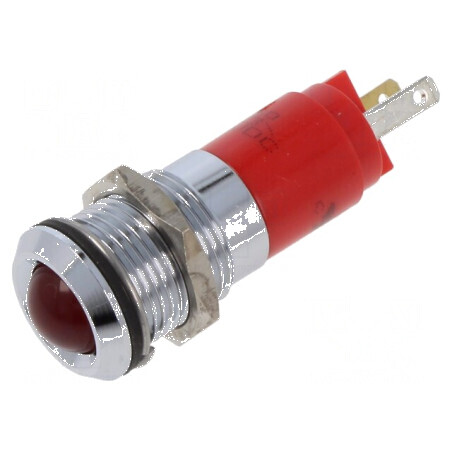 Lampă de control LED roșie cu clipire 3,5÷13VDC Ø14mm | Electronic-mag.ro | Componente Electronice