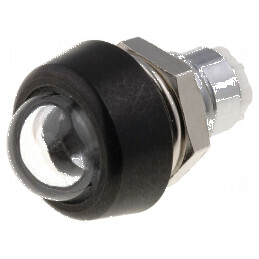 Montură metalică convexă IP67 pentru LED 5mm | Electronic-mag.ro | Componente Electronice