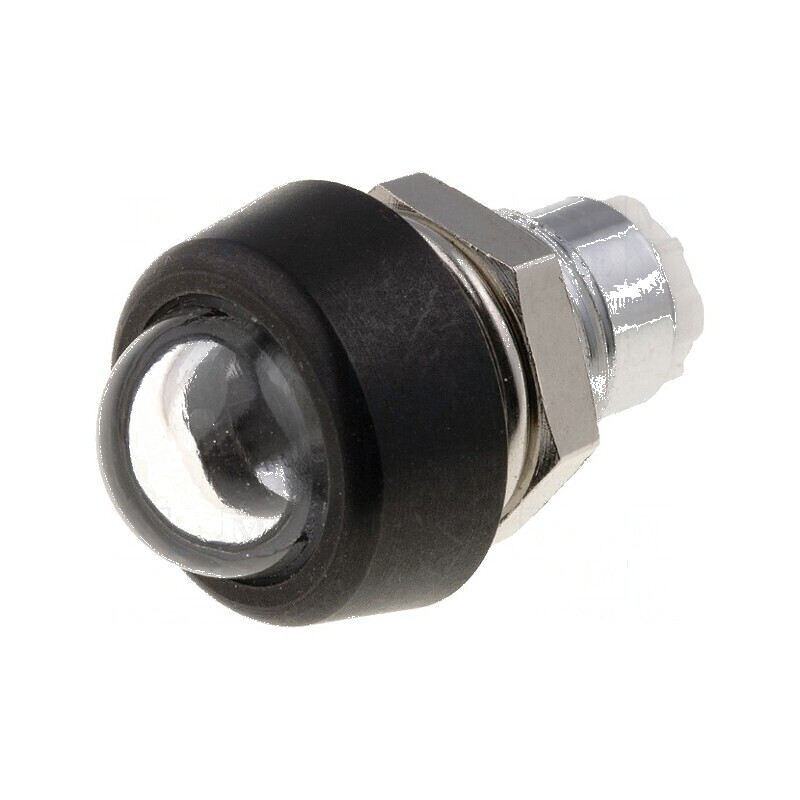 Montură metalică convexă IP67 pentru LED 5mm | Electronic-mag.ro | Componente Electronice