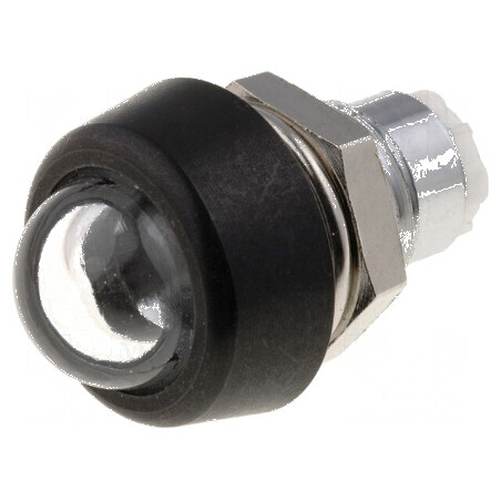 Montură metalică convexă IP67 pentru LED 5mm | Electronic-mag.ro | Componente Electronice