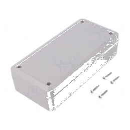 Carcasă universală ABS gri deschis 89mm x 189mm x 50mm | Electronic-mag.ro | Componente Electronice