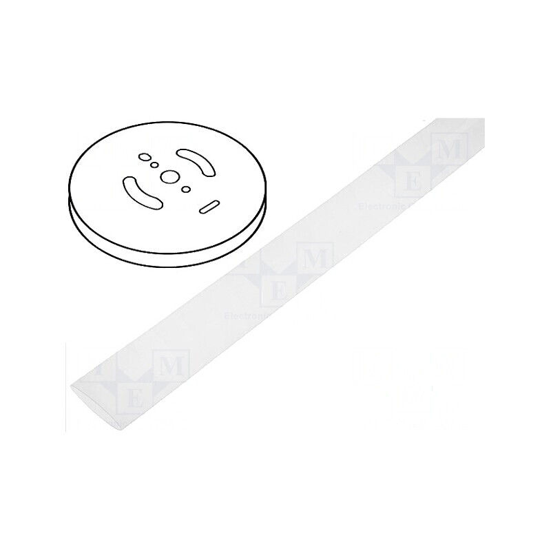 Manșon termocontractabil 3:1 9mm 30m transparent rola | Electronic-mag.ro | Componente Electronice
