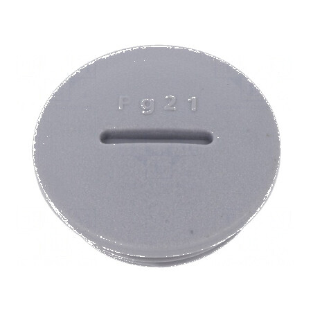 Capac de protecție PG21 poliamidă gri închis 8mm | Electronic-mag.ro | Componente Electronice