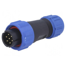 Mufă SP13 tată PIN: 7 IP68 5A 125V lipire pe cablu 4÷6,5mm | Electronic-mag.ro | Componente Electronice