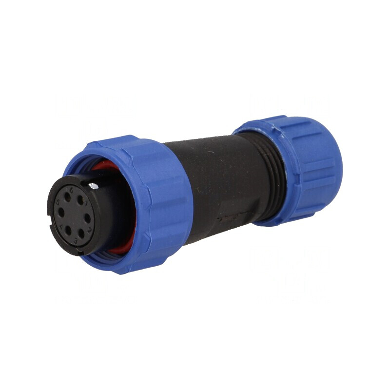 Mufă SP13 mamă IP68 6 pini 5A 125V lipire pe cablu 4-6,5mm | Electronic-mag.ro | Componente Electronice Mufă SP13 mamă IP68 6 pini 5A 125V lipire pe cablu 4-6,5mm | Electronic-mag.ro | Componente Electronice