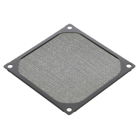 Filtru aluminiu Ø80mm negru cu şurub - 1buc | Electronic-mag.ro | Componente Electronice