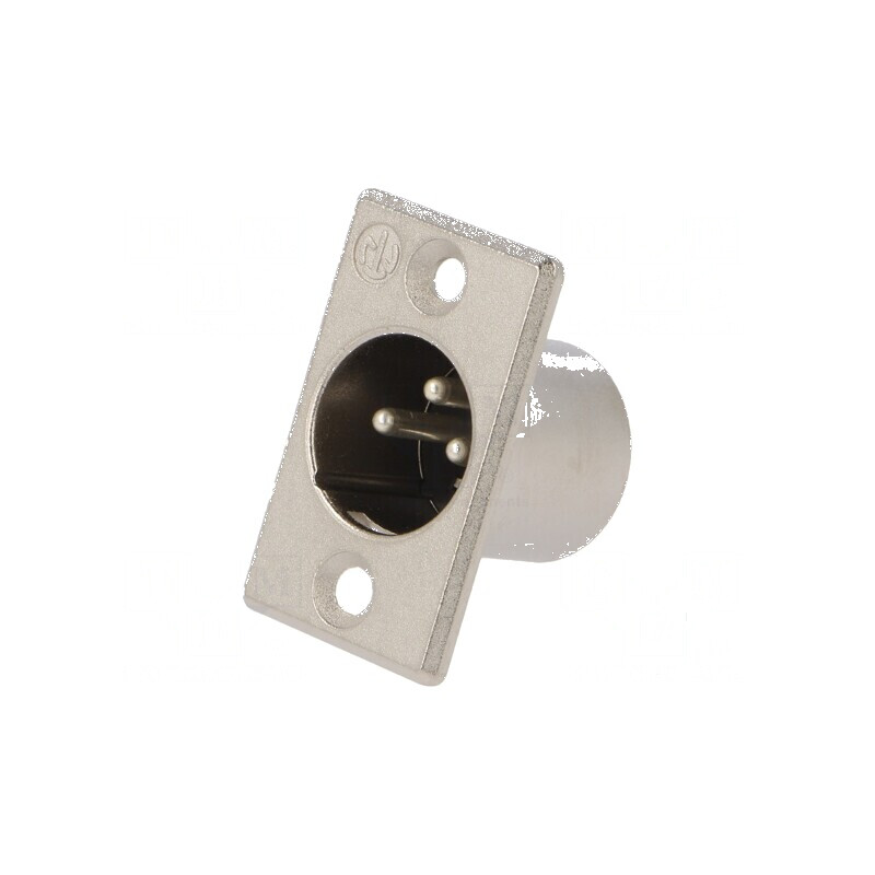 Conector XLR soclu tată PIN 3 drept lipire argint 16A | Electronic-mag.ro | Componente Electronice Conector XLR soclu tată PIN 3 drept lipire argint 16A | Electronic-mag.ro | Componente Electronice