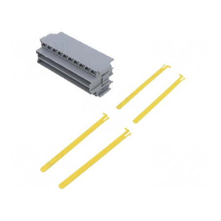 Carcasa cu împingere piste 20 poliamidă 66 gri | Electronic-mag.ro | Componente Electronice