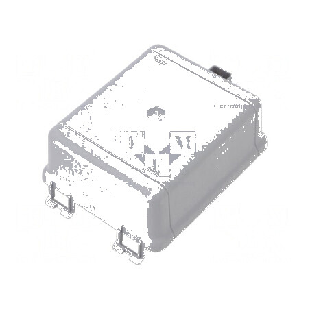 Carcasă de protecție clichet polipropilenă gri cu capac | Electronic-mag.ro | Componente Electronice