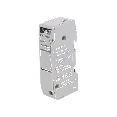 Clemă siguranţe cilindrice 10,3x38mm pentru şină DIN 32A | Electronic-mag.ro | Componente Electronice