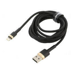Cablu USB 2.0 Apple Lightning, 2m, High Speed | Electronic-mag.ro | Componente Electronice