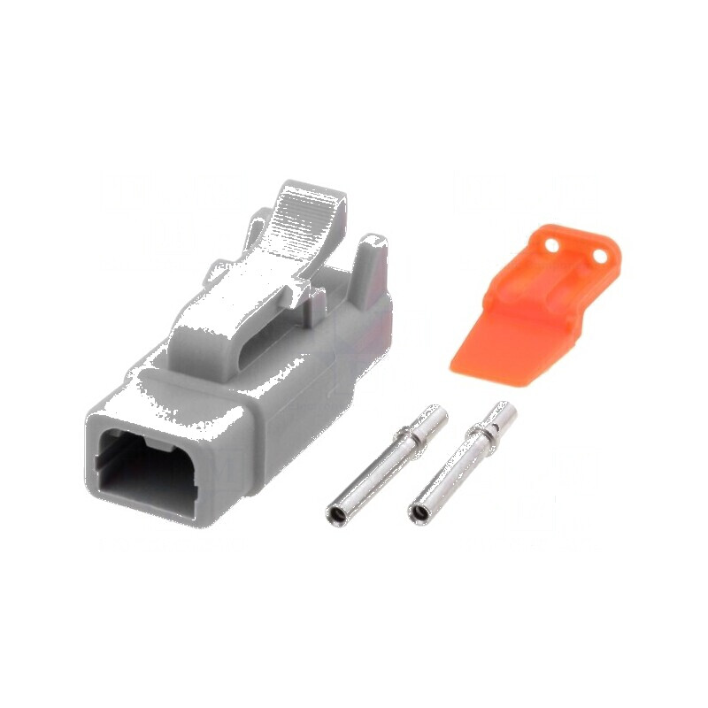 Conector cablu-cablu mufă mamă ATM PIN 2 crimpat | Electronic-mag.ro | Componente Electronice