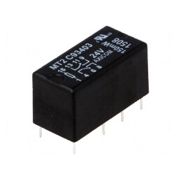 Releu electromagnetic DPDT 24VDC MT2 max. 250VAC 2A | Electronic-mag.ro | Componente Electronice