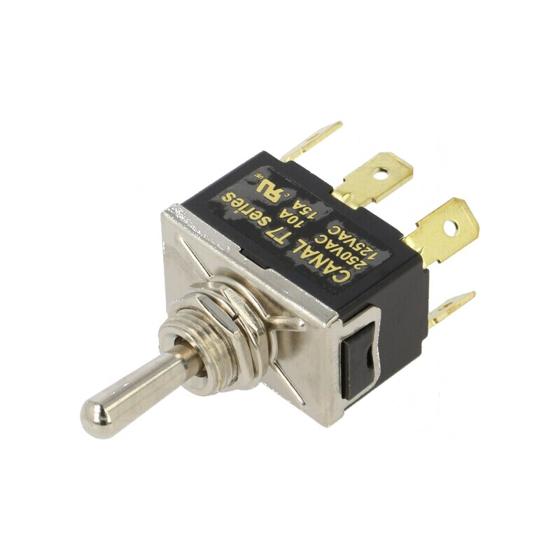 Comutator basculant Poz 3 DP3T ON-OFF-ON 10A 250VAC T7 | Electronic-mag.ro | Componente Electronice Comutator basculant Poz 3 DP3T ON-OFF-ON 10A 250VAC T7 | Electronic-mag.ro | Componente Electronice