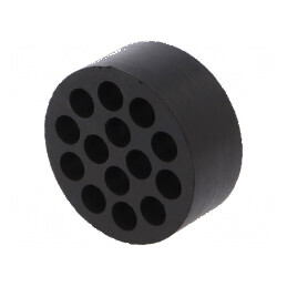 Insert presetupă 7mm M50 IP54 cauciuc NBR 14 orificii | Electronic-mag.ro | Componente Electronice