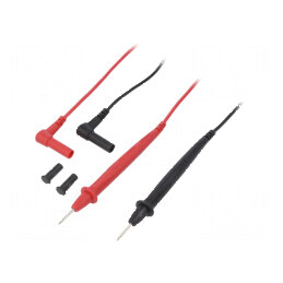 Cabluri de măsurare Umax 600V 10A 900mm negru roșu | Electronic-mag.ro | Componente Electronice