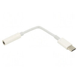 Adaptor Jack 3,5mm 4pin USB C 0,15m Alb | Electronic-mag.ro | Componente Electronice