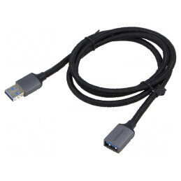 Cablu USB 3.0 A-A 1m negru gri | Electronic-mag.ro | Componente Electronice