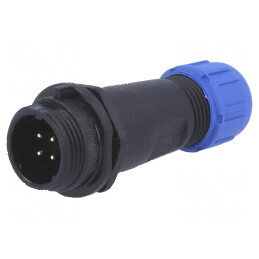 Mufă SP13 tată PIN 4 IP68 4÷6,5mm 5A lipire pe cablu 200V | Electronic-mag.ro | Componente Electronice