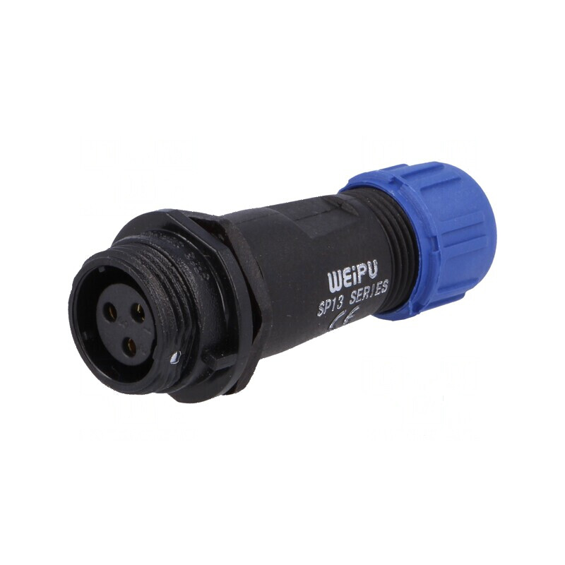 Mufă SP13 mamă PIN 3 IP68 13A 250V pentru lipire pe cablu | Electronic-mag.ro | Componente Electronice Mufă SP13 mamă PIN 3 IP68 13A 250V pentru lipire pe cablu | Electronic-mag.ro | Componente Electronice