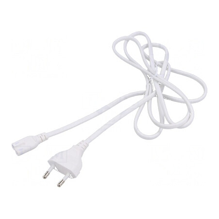 Cablu CEE 7/7 2x0,75mm2 cu mufă IEC C7 mamă PVC 1,8m 2,5A | Electronic-mag.ro | Componente Electronice