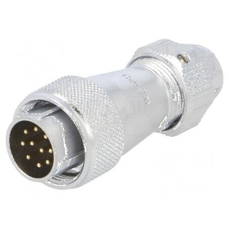 Mufă WF16 tată PIN 10 IP67 5A 400V pentru lipire pe cablu 5-6,5mm | Electronic-mag.ro | Componente Electronice