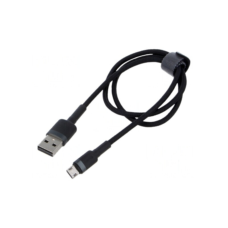 Cablu USB 2.0 High Speed 2m Negru Textil 1,5A | Electronic-mag.ro | Componente Electronice Cablu USB 2.0 High Speed 2m Negru Textil 1,5A | Electronic-mag.ro | Componente Electronice