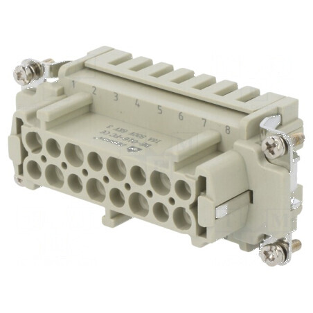 Conector HDC inserturi de contact mamă DE PIN 16A | Electronic-mag.ro | Componente Electronice
