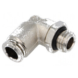 Racord push-in unghi 0,99÷20bar alamă nichelată 20÷80°C | Electronic-mag.ro | Componente Electronice