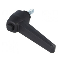 Manetă franceză 16mm, lungime 73mm, corp negru | Electronic-mag.ro | Componente Electronice