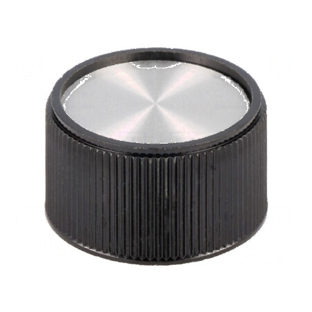 Buton rotativ termoplast Ø6mm Ø28x16mm fără indicator | Electronic-mag.ro | Componente Electronice