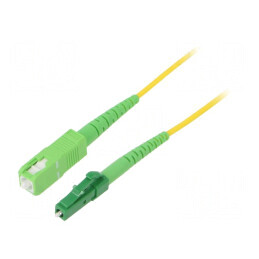 Patch cord fibră optică OS2 LC/APC SC/APC 3m LSZH galben | Electronic-mag.ro | Componente Electronice
