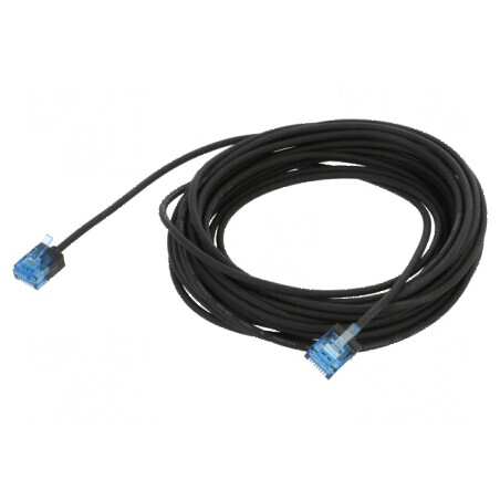 Cablul Patch U/UTP 6a Cu LSZH Negru 7,5m 32AWG | Electronic-mag.ro | Componente Electronice