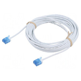 Cablu patch U/UTP 6a 7,5m alb LSZH 32AWG | Electronic-mag.ro | Componente Electronice